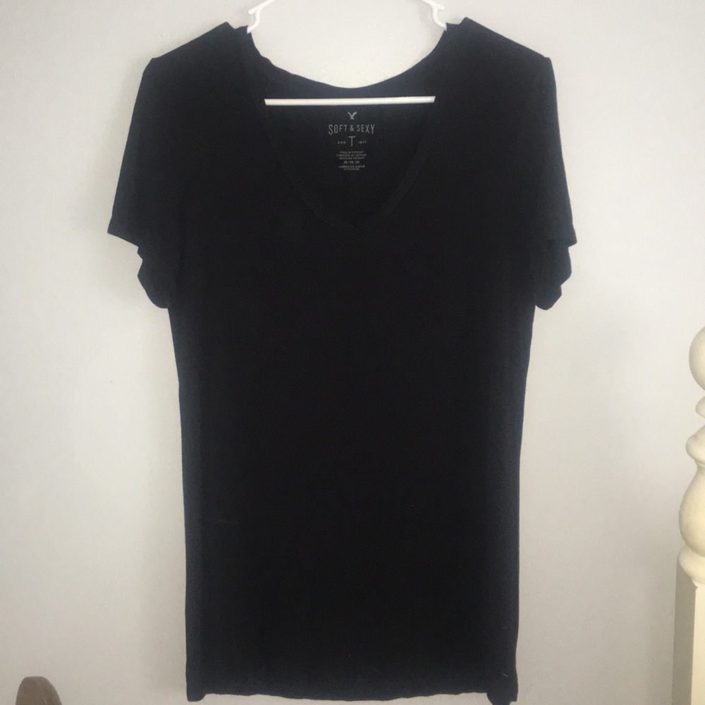 American Eagle Soft and Sexy black Tee